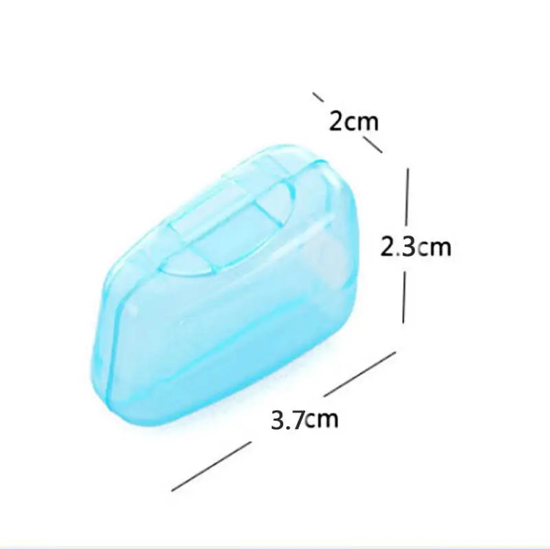 Funda portátil para cabezal de cepillo de dientes, tapa de viaje, para senderismo y camping, limpiador y protector, almacenamiento de cepillos de dientes, organizador de baño (5 unidades por juego)