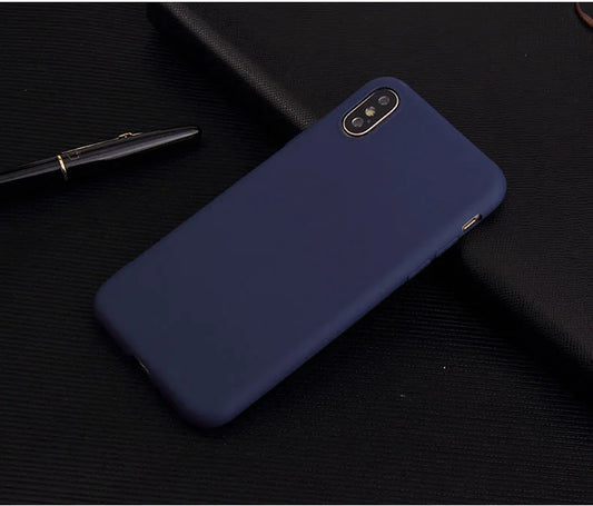 Candy Color Cover Case For iphone X XR XS XS Max Simple Solid Color Ultrathin Soft TPU case