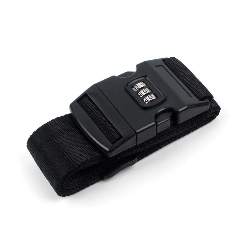 Luggage Strap Anti-theft Luggage Buckle Password Adjustable Bundling Packing Baggage Belt Suitcase Trunk Belts Bag Accessories