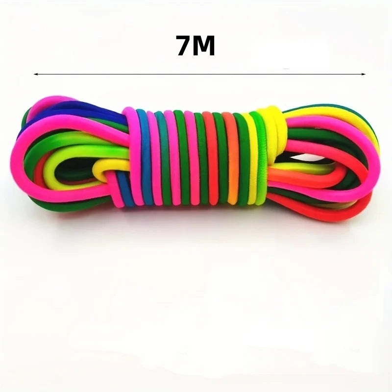 Cuerda de saltar de 5 a 10 m, banda elástica, juguete de movimiento para niños, cuerdas de saltar, cuerdas de entrenamiento, juguetes para niños, entrenamiento de salto, ejercicio de nailon, regalo para niñas