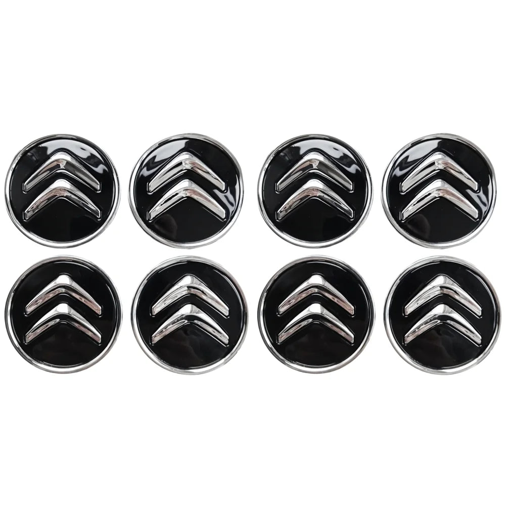 4/8/12pcs Genuine Wheel Center Hub Cap Alloy 60MM Wheel Center Cap Replacement Black for Citroen Most Model Caps Auto Decoration