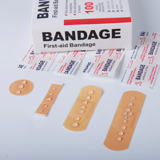 100pcs/set Waterproof Breathable Adhesive Plaster Hemostasis Wound Sticker Dressing Band Aid for Children