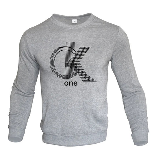 Ropa de primavera y otoño, jersey de cuello redondo, sudaderas de manga larga para hombre y mujer, sudadera informal de moda para chándal