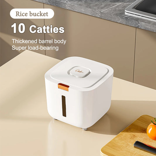 Insect-Proof Moisture-Proof Rice Box Grain Sealed Jar Kitchen Container 5/10KG Storage Kitchen Container Storage Box with Lid