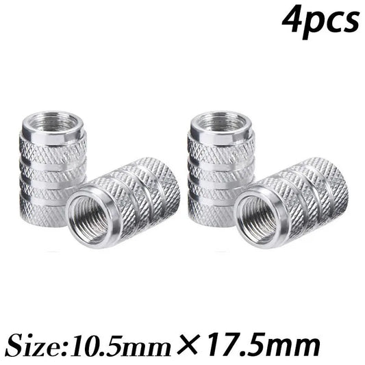 Alumínio Alloy Car Wheel Tire Valve Caps, pneu Rim Stem Covers, impermeável, automóveis, motocicletas, caminhões, bicicletas, Airdust