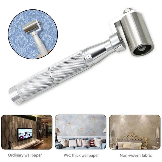 34/40mm Steel Flat Pressure Roller For Wallpaper Gaps DIY Wallpaper Seam Rolling Tool Paint Plate Hand Wheel Rollers X5G4