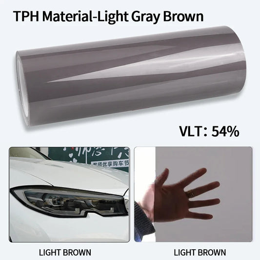 Car Headlight & Taillight & Fog Light Lamp wrap Film Smoke Black TPH PU PPF Protective Film For Car Styling Motorcycle Decorate