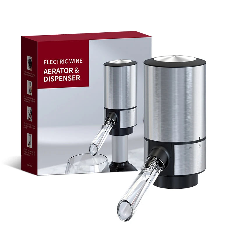 Decantador eléctrico USB Decantador eléctrico inteligente de vino tinto Decantador eléctrico neumático fácil de limpiar Dispensador de vino creativo