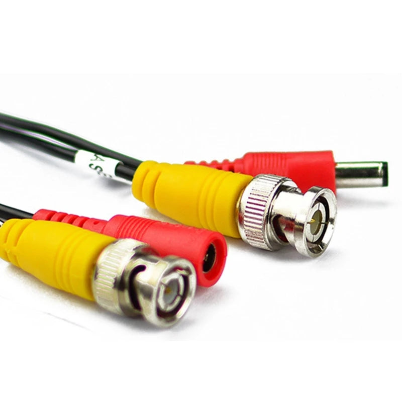 Cable coaxial BNC+CC 2 en 1 para exteriores, conector BNC de 5-50 m, alimentación de vídeo para cámaras AHD, sistema DVR, cámara de vigilancia de seguridad.