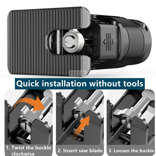 Adaptador de sierra recíproca portátil, taladro eléctrico, sierra caladora eléctrica modificada, sierra curva, herramienta eléctrica para cortar madera, PVC y tubos de acero.