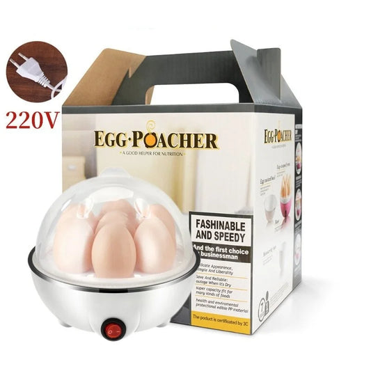 Electric Egg Cooker Kitchen Breakfast Machine New Multi-Functional 220V Double Layer Egg Cooker Mini Steamer Egg Cooker