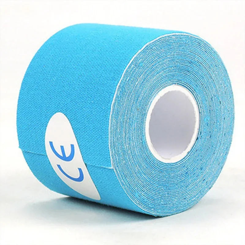 5 roll Kinesiology Sports Tape Athletic Strapping Gym Tennis Fitness Running Bandage Knee Muscle Pain Relief Knee Pads Care