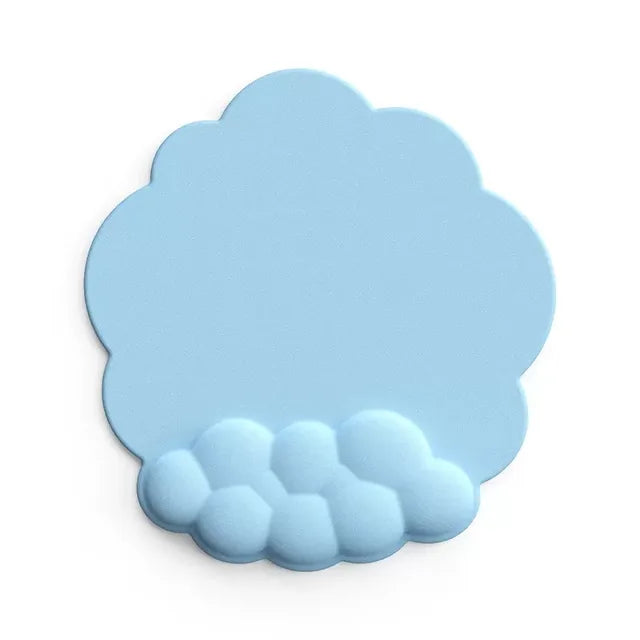 Alfombrilla de ratón antideslizante con reposamuñecas, teclado en la nube, espuma viscoelástica, para escritorio, gamer de oficina