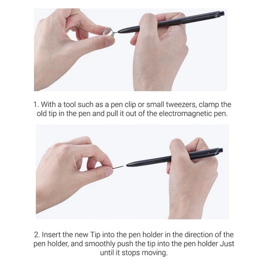10 puntas de rotulador para lápiz óptico Remarkable de 1/2" para Boox Pen2/Pen Plus, puntas suaves de repuesto con herramienta