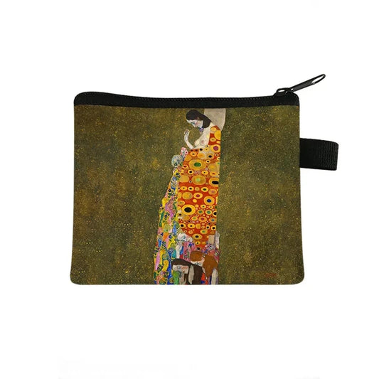 Oil Painting Coin Purse DIY Coin Bag Women Lipstick Card Keys Holder Money Bag Ladies Wallet Handbags For Women Small Kids Bags