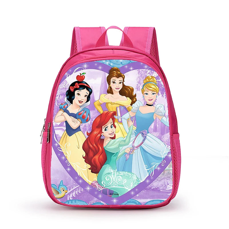 12 Inch Disney Snow White Princess School Bags for Kindergarten Children kids School Backpack for Girls Boys Cartoon Backpacks