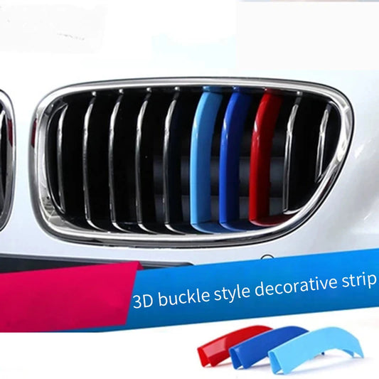 Lote de 3 pegatinas decorativas para rejilla de coche, para BMW E46, F30, E90, Serie 3, accesorios para BMW.