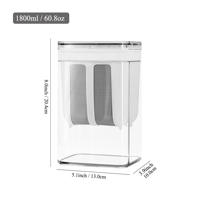 1100ml/1800ml Yogurt Filter Greek Yogurt Strainer Food Strainer Storage Container Whey Separation Cheese Tools Kitchen Supplies