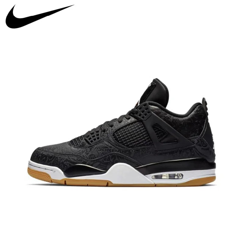 Zapatillas de baloncesto Nike Air Jordan 4 AJ4 para hombre, color negro militar (2024)