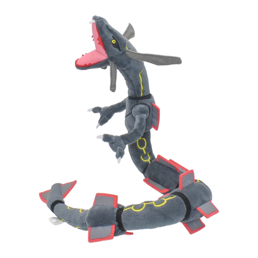 Rayquaza Brilhante Brinquedos De Pelúcia Jogo De Animais De Pelúcia, Peluches macios, Caráter Bonito Dos Desenhos Animados, Preto, 12 ", Presente Colecionável