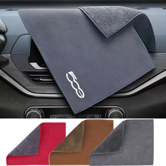 Para fiat 500 500c 500l 500x 500e punto stilo toalha de microfibra toalha de secagem do carro auto toalha de lavagem de pelúcia limpeza do carro