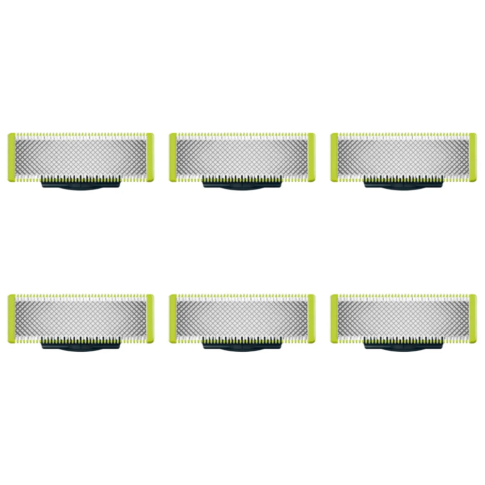 Shaver Replacement Blades & Nose Hair Trimmer Replacement Heads for Philips OneBlade One Blade Pro Hybrid Electric Shaver Blades
