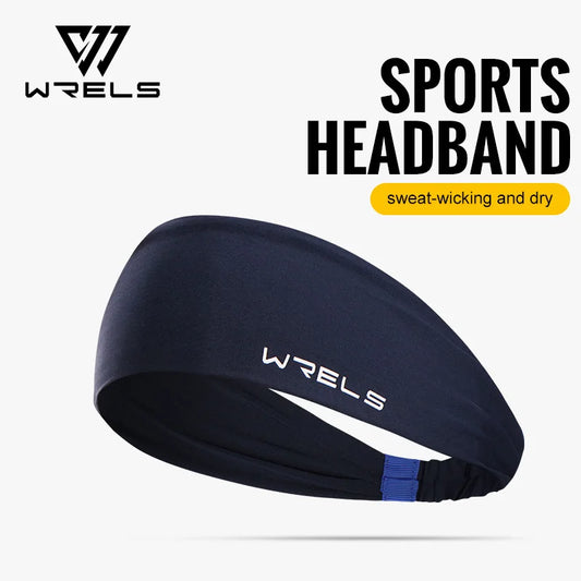 WRELS 1/2/3Pcs Sweatband Sports Headband for Men Women Moisture Wicking Workout Headband Sweat Band Non Slip Elastic Hairband