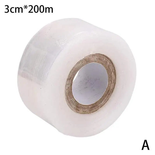 Stretchable auto-adesivo Degradable Nursery Enxerto Tape Roll, transparente, fita vegetal, transparente, poda, 3 4cm x 200m