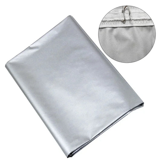 Easy Install Sunscreen Protection Thermal Insulation Curtain with Hook Silver Coated Fabric Shade Cloth Home Office Decoration