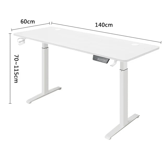 Escritorio de computadora multifuncional con altura ajustable, escritorio de oficina, escritorio de aprendizaje de juegos, esquina ergonómica, eléctrico, altura, elevable