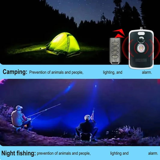 Wireless PIR Infrared Thermal Alarm Remote Control Outdoor Camping Anti-Animal Alarm Human Detection Sensor