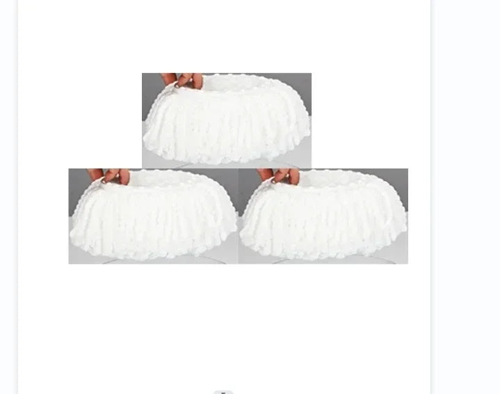 Flat Squeeze Mop 360 Degree Rotatable Stainless Steel Basket Microfiber Pads Cleaning Floor Mop Bucket Extended Handle Home