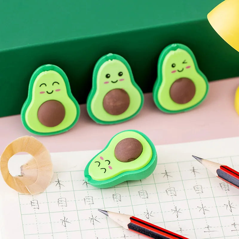 3pcs/lot Cartoon Creative Fruit Eraser Pupils Exam Pencil Eraser Children's Stationery Painting Sketch Eraser School Kawaii