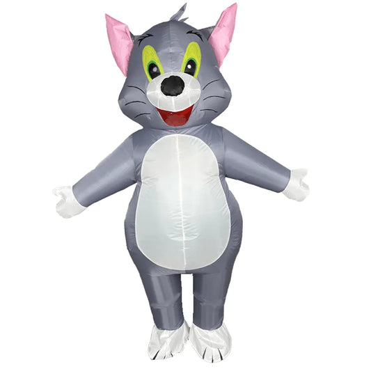 Disney Mickey Minnie Mouse Inflatable Costume Cosplay Anime Blue Lilo & Stitch Role Play Blow Up Deluxe Halloween Carnival Prop