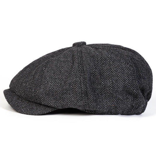 Unisex Retro Herringbone Newsboy Caps Men British Painters Hats Spring and Autumn Berets Hip Hop Berets