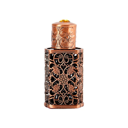 Mini Glass Roll on Bottle Hot Stamped Silver Rollerbal Essential Oil Container Blending Perfume Bottle Empty Essential OilBottle