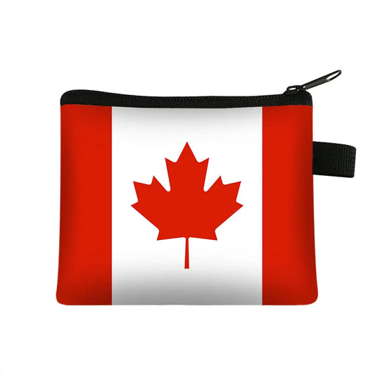 Monederos con estampado de bandera nacional, Argelia, España, Haití, Israel, para mujer, Arabia Saudita, para hombre, bolso pequeño, monedero