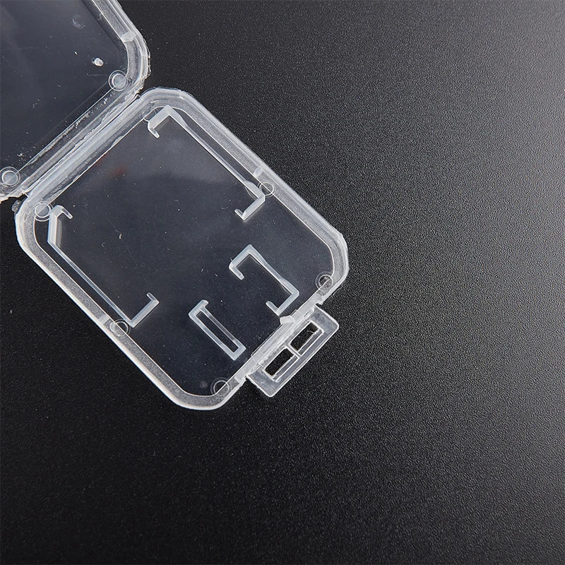 10pcs Transparent Standard TF/SD Memory Card Case Holder Box Storage Boxes Protection Holder Memory Card Clear Plastic Case