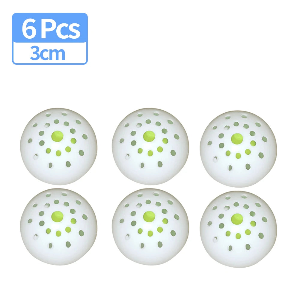 6/12Pcs 6Pcs/Packet Deodorizer Freshener Balls Sneaker Deodorizer Ball Long Lasting Odor for Sneakers Gym Bags Lockers Car 3cm