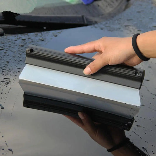 Escobilla de goma de silicona suave antirayaduras, práctica, para limpiar ventanas de coche, raspador de película, accesorios para coche