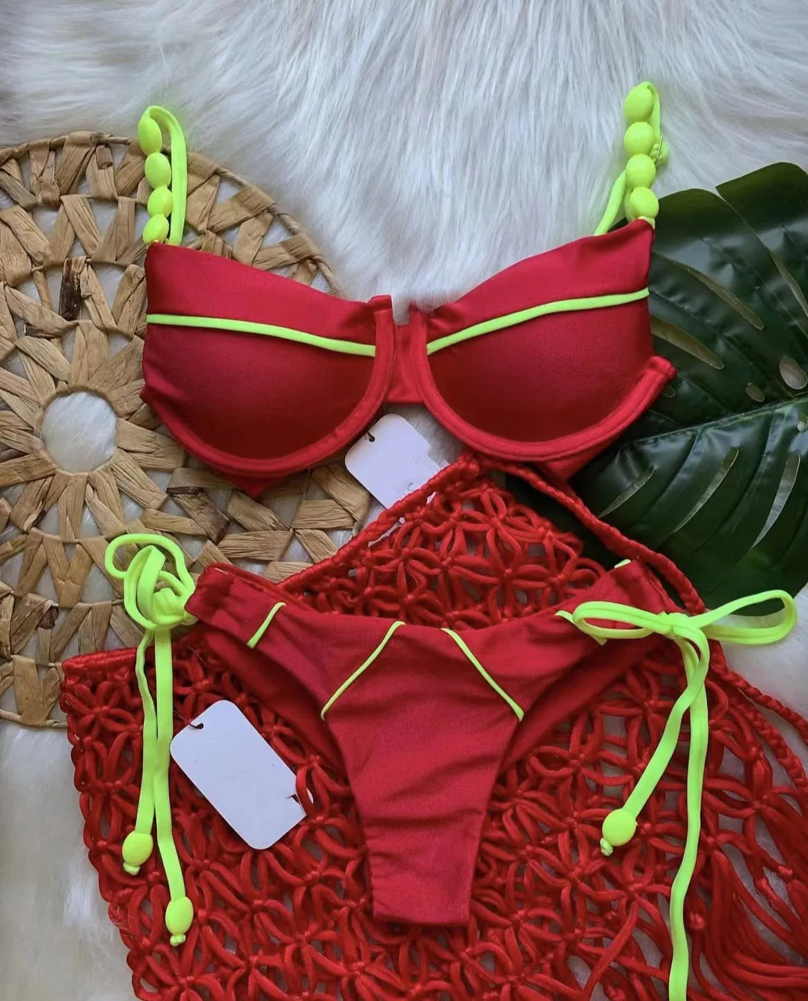 RUOTONGSEPT Nuevo conjunto de bikini push up sexy para mujer, traje de baño de cintura baja para mujer, traje de baño de dos piezas para playa 2023