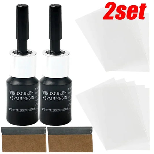Car Glass Scratch Repair Fluid Agent Set, Vidro da janela do pára-brisas, Nano Crack, CrackResin Repair Tools, Auto Acessório