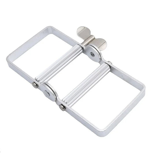 Manual toothpaste dispenser, silver, aluminum, toothpaste tube, accessories, hair color, dye, squeezer tools, not to be missed