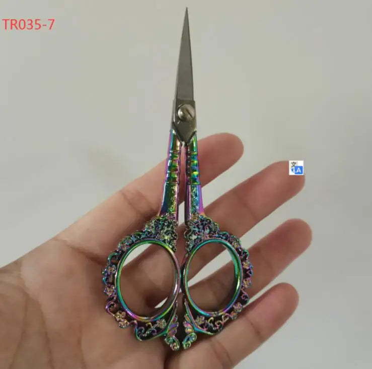 Retro Nail Art Scissors Stainless Steel Cuticle Precision For Nail Salon Supplies And Tool Pedicure Beauty Grooming Kit For Nail