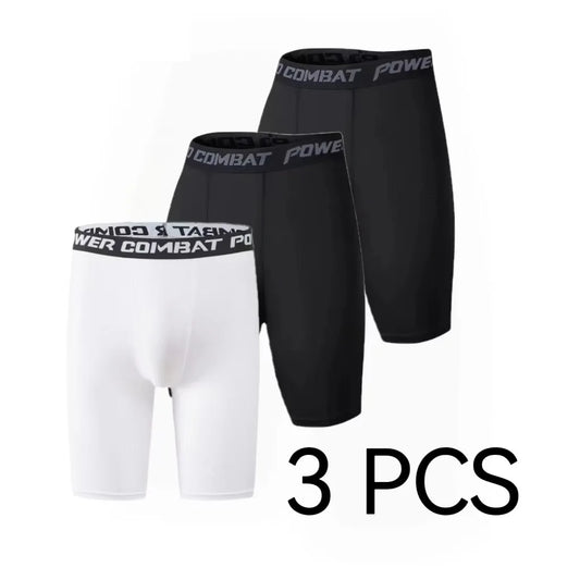 1/2/3 PCS Men Boxers Compression Shorts Sports Underwear Underpants Gym Shorts Quick-Drying Sweatpants Moisture Wicking