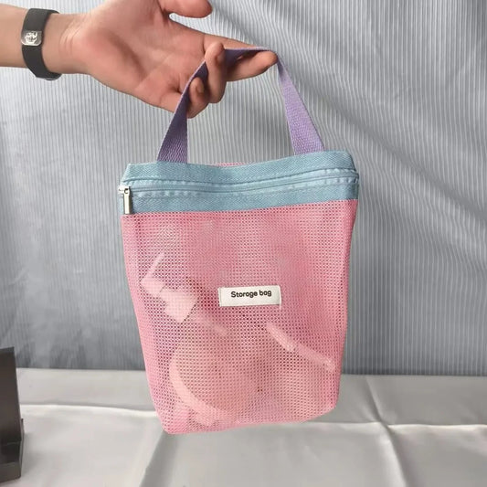 Soft Color Makeup Bag with Drain Holes Large Shower Organizer Travel Essentials