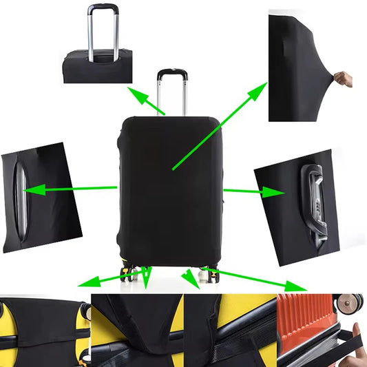 Fashion travel suitcase protective cover Luggage Protective Cover Solid Color Suitable for 18-32 Inch Suitcases.-zmt