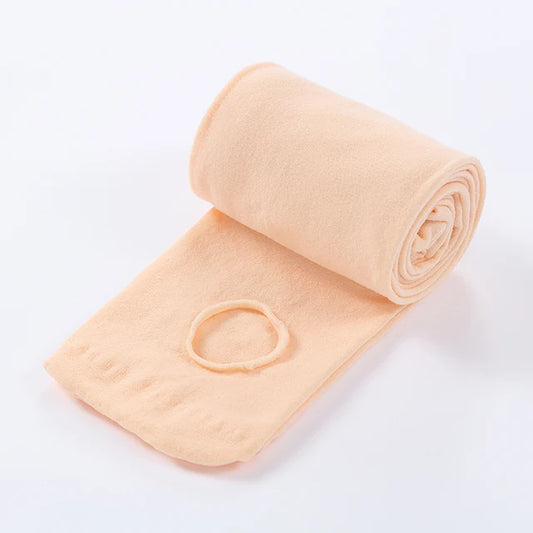 Alta Elasticidade Meia-calça de Dança com Furo para Bebês Meninas, Meias Princesa Ballet, Meias Infantis, Mulheres, Infantes, Estudantes, Primavera, Outono