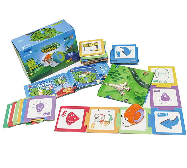 Robobloq Qobo Toy Robot For Kids 3-6, Screen-Free Early Education Coding Robot, 2 Game Modes, Learning and Education Toy