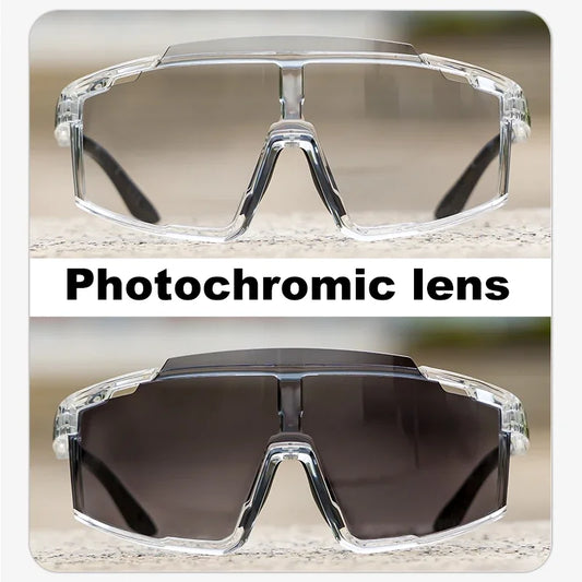 SCVCN Photochromic Cycling Sunglasses Sports Bicycle Glasses MTB Mountain Bike Goggles Accessories UV400 Outdoor Eyewear Men